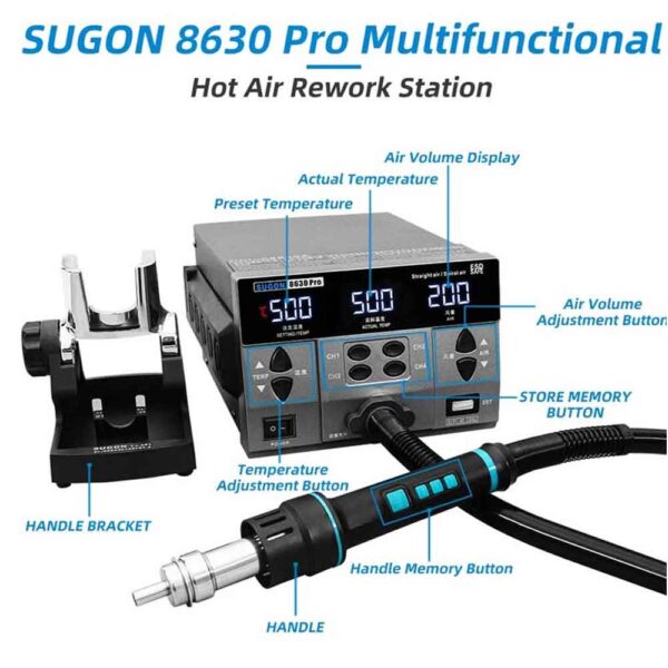 SUGON-8630-Pro-SMD-Rework-Station_2 SUGON 8630 Pro SMD Rework Station