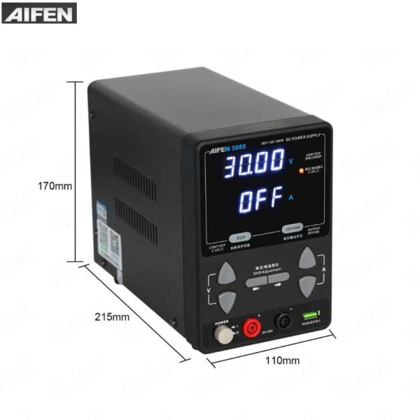 AIFEN 3005 30V 5A Intelligent Adjustable DC Regulate Switch Power Supply 150W