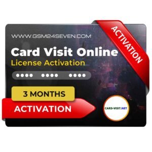 Card-Visit.Net License 3 Months Active/Renew