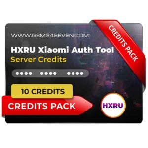 HXRU Xiaomi Authentication Credits for Flash/FRP/Mi Account (10 Credits Pack)