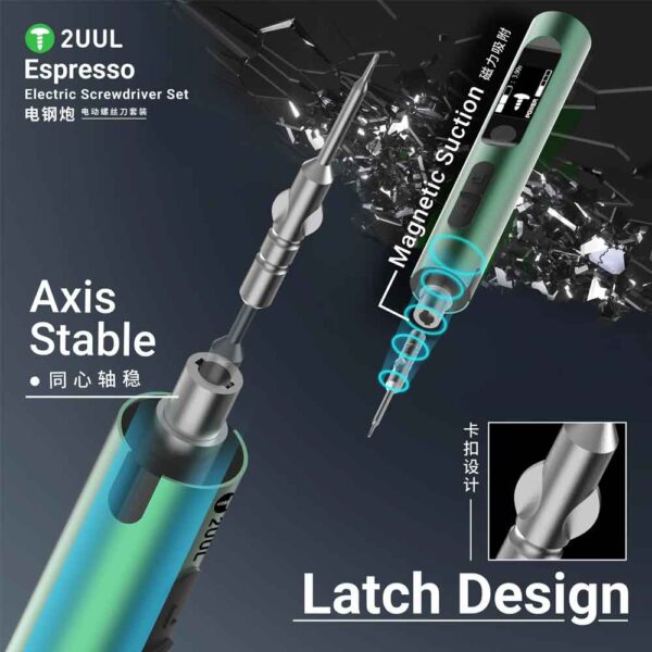 2UUL-SD11-Espresso-Electric-Screwdriver-Set_2 2UUL SD11 Espresso Electric Screwdriver Set Designed for Phone Repair