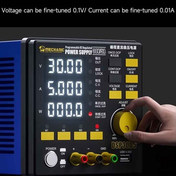 Mechanic DSP30D5 30V/5A 4-Digit Digital Display Programmable DC Regulated Power Supply