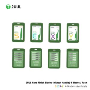 2UUL Hand Finish Blades 4-Pack (Without Handle)