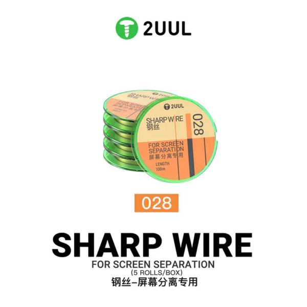 2UUL Sharp Wire for Screen Separation (100m, 5 Rolls/Box)