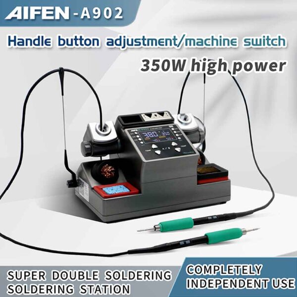 AIFEN A902 Intelligent Double Welding Station With C210, C115 & C245 Handles