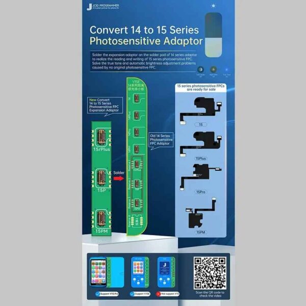 JCID JC Convert 14 to 15 Series Photosensitive FPC Expansion Adaptor