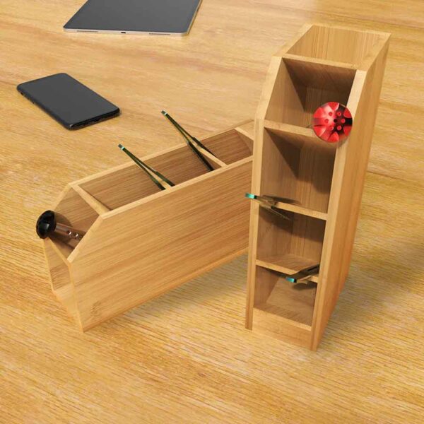 2UUL ST01 Bamboo Tool Storage Rack