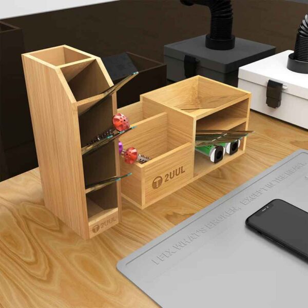 2UUL ST01 Bamboo Tool Storage Rack