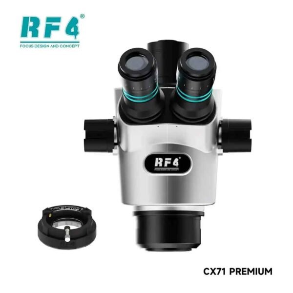 RF4 CX71P Premium Dual Anti-Synchronous Zoom Trinocular Stereo Microscope