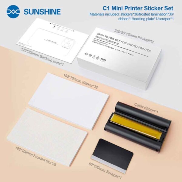 SUNSHINE C1 Mini Mobile Phone Color Film Printer