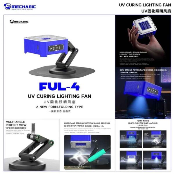 MECHANIC-FUL-4-Portable-Foldable-UV-Cooling MECHANIC FUL-4 Portable Foldable UV Cooling