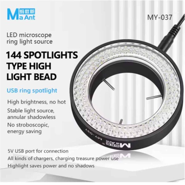 MaAnt MY-037 144 LED Microscope Light
