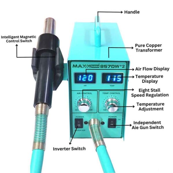 Maxx-Pamma-857DW+2-SMD-Rework-Station2 Maxx Pamma 857DW+2 SMD Rework Station