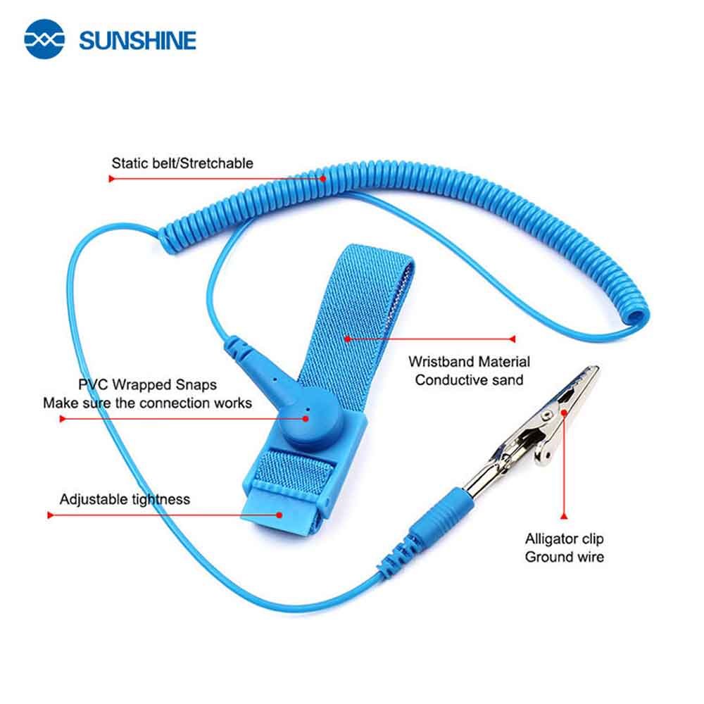 Sunshine Anti-Static Bracelet (Corded / Cordless)