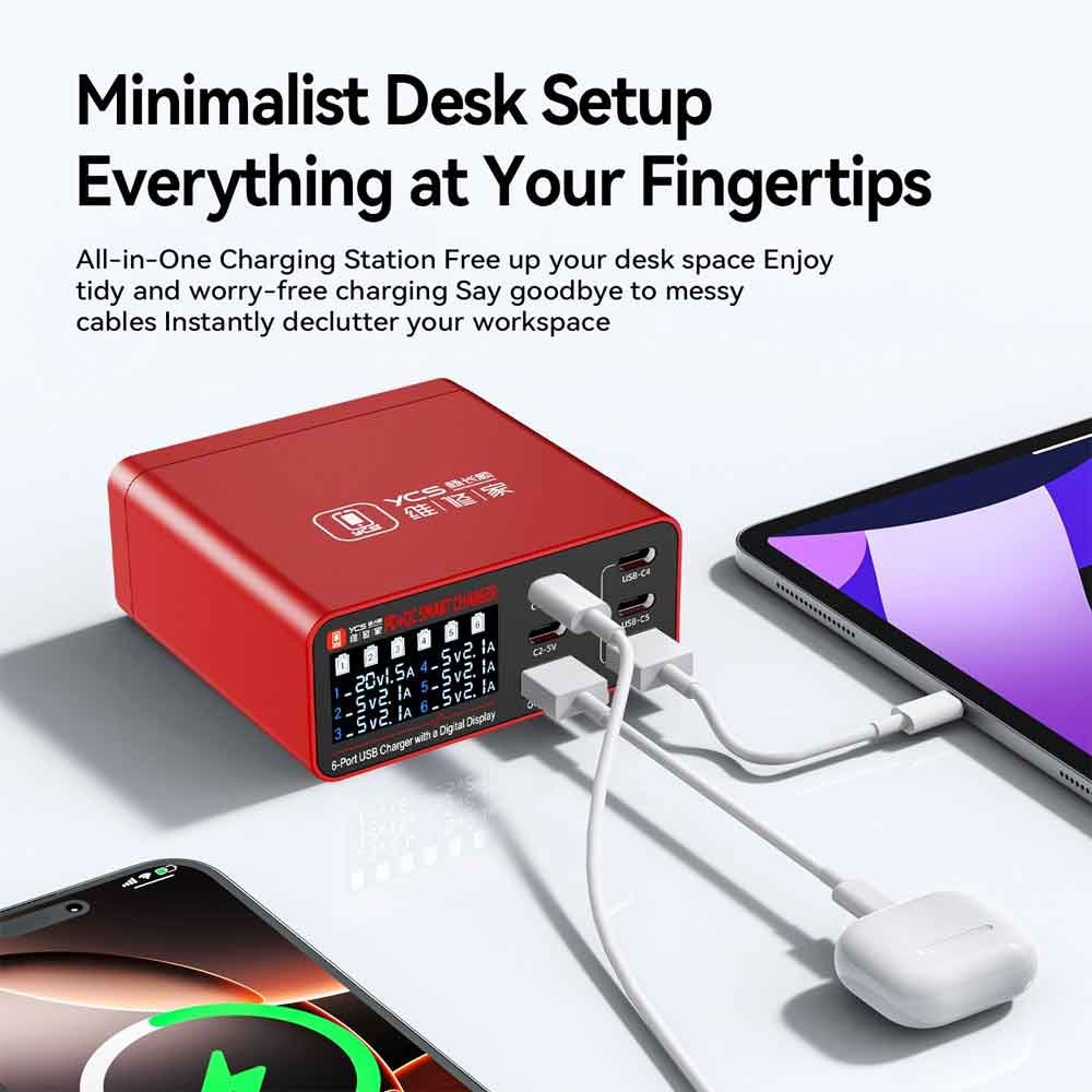 YCS 55W Multi-Port Fast Charger