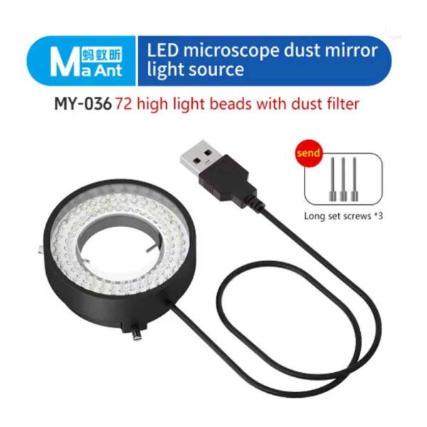 MaAnt MY-036 72 LED Microscope Light