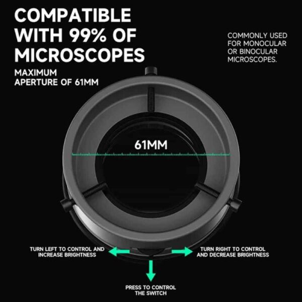 Luowei LW-LS02 Microscope Polarized Ring Light