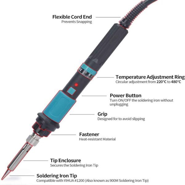 YIHUA 947-IX 65W Rotating Temperature Adjustable