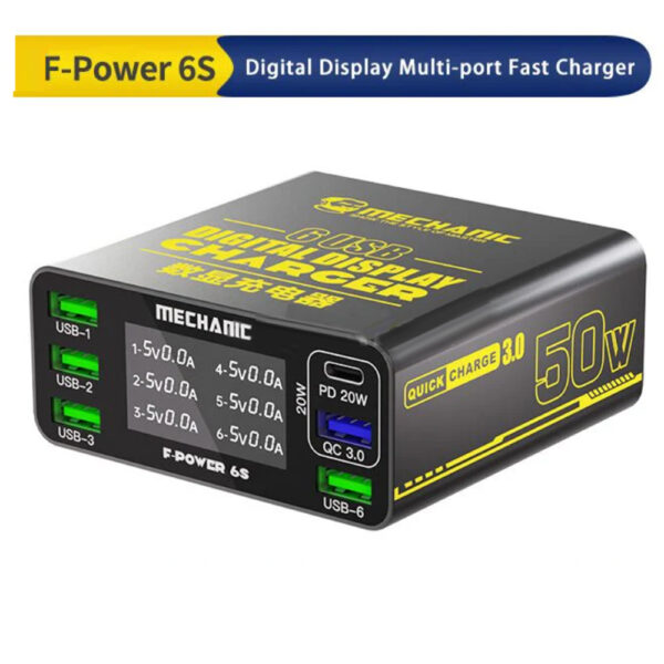 Mechanic F-Power 6S Digital Display Multi-Port Charger
