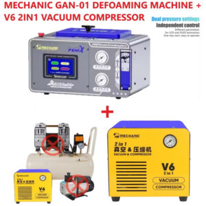 Mechanic Gan-01 Defoaming Machine with V6 2-in-1 Vacuum & Compressor