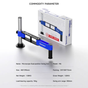 Mechanic M6 360° Rotation Dual Positioning Microscope Swing