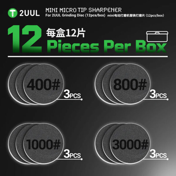 2UUL DA790 Replace Disc for Mini MicroTip Sharpener