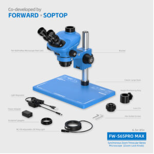 Forward FW-S65 Pro Max Trinocular Stereo Microscope