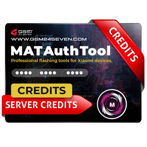 MAT Auth Xiaomi Tool Flash/EFS/Mi Cloud Credits