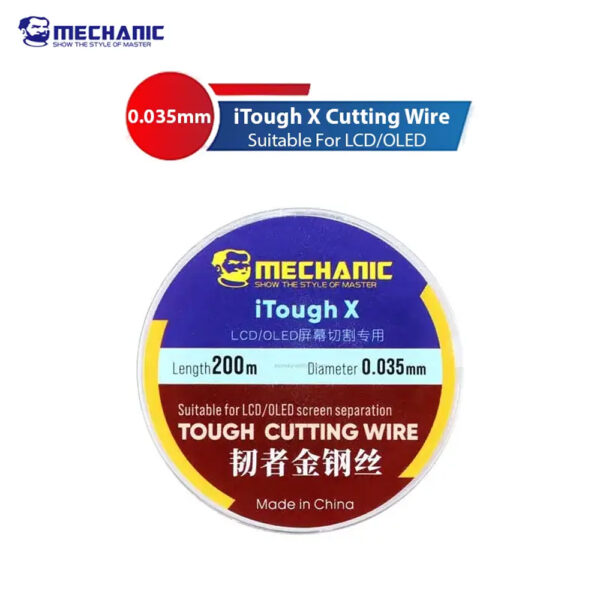 MECHANIC-iTough-X-0 MECHANIC iTough X 0.035mm Tough Cutting Wire – 200m LCD