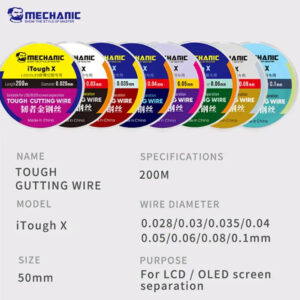 MECHANIC iTough X 0.035mm Tough Cutting Wire – 200m LCD