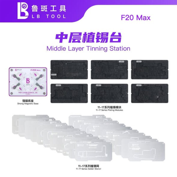 LB Tool F20 Max BGA Reballing Stencil Platform