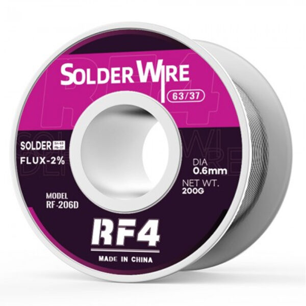 RF4 RF-206D 0.6mm 63%Sn Solder Wire