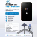 SharkGSM S237 Enter DFU Mode 3-in-1 Cable