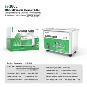 2UUL SS01 Ultrasonic Cleaner 0.8L