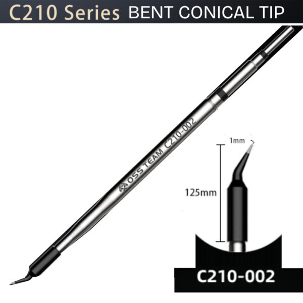 OSS TEAM C210-002 Black Soldering Iron Bit